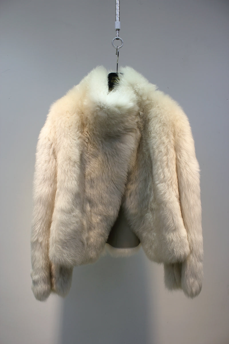 Tuscan fur one-piece temperament lapel reversible fur coat