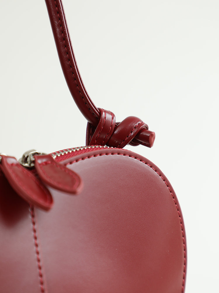 Genuine leather heart bag messenger bag handbag