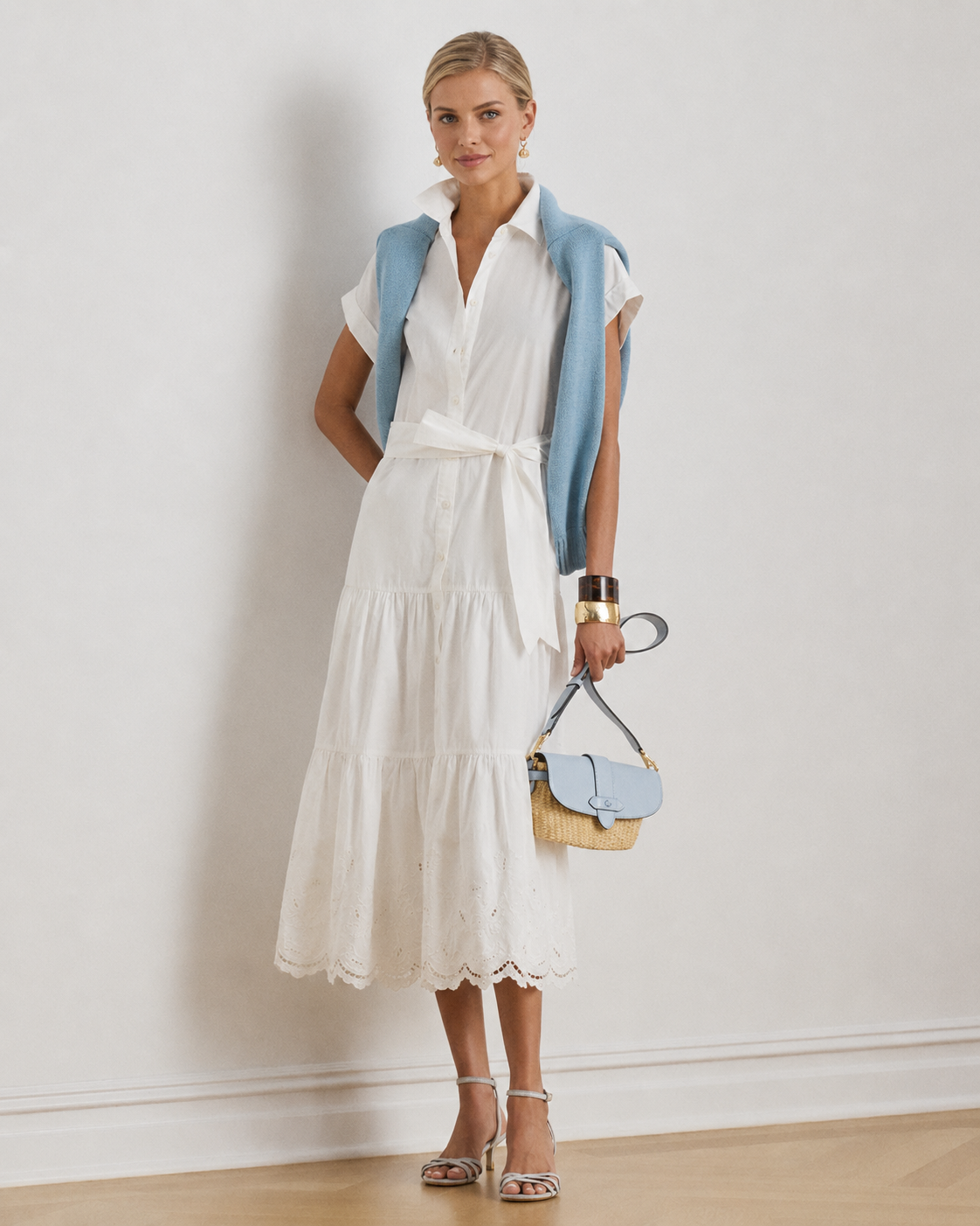 Belted Shirt Dress