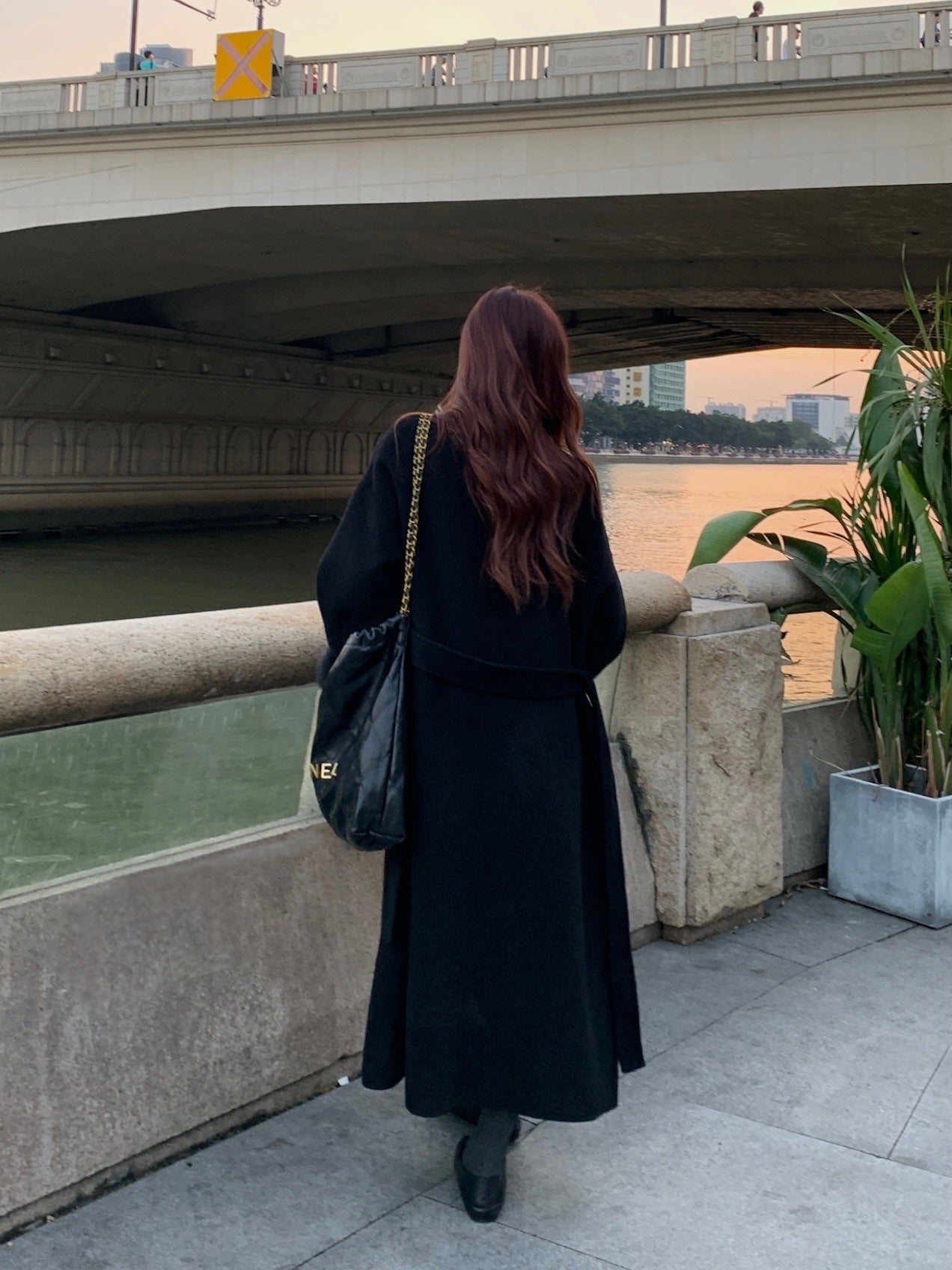 Sheep wool double-faced coat