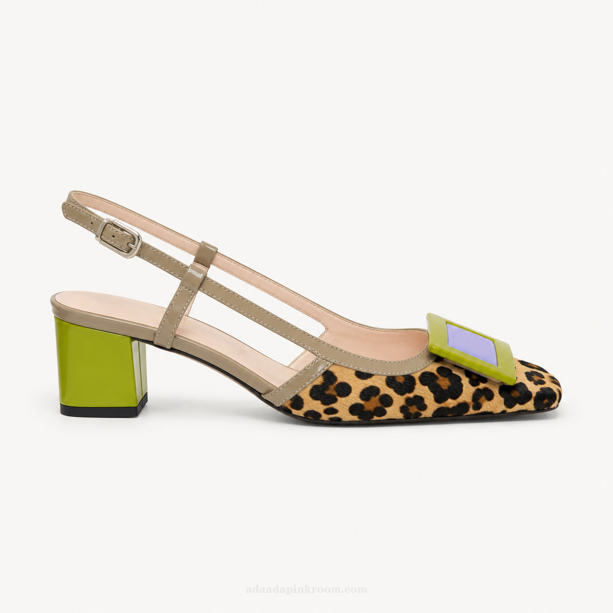 Leopard Print Slingback Heels
