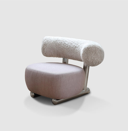 Sleigh chair Nordic modern minimalist designer sherpa single sofa chair leisure chair