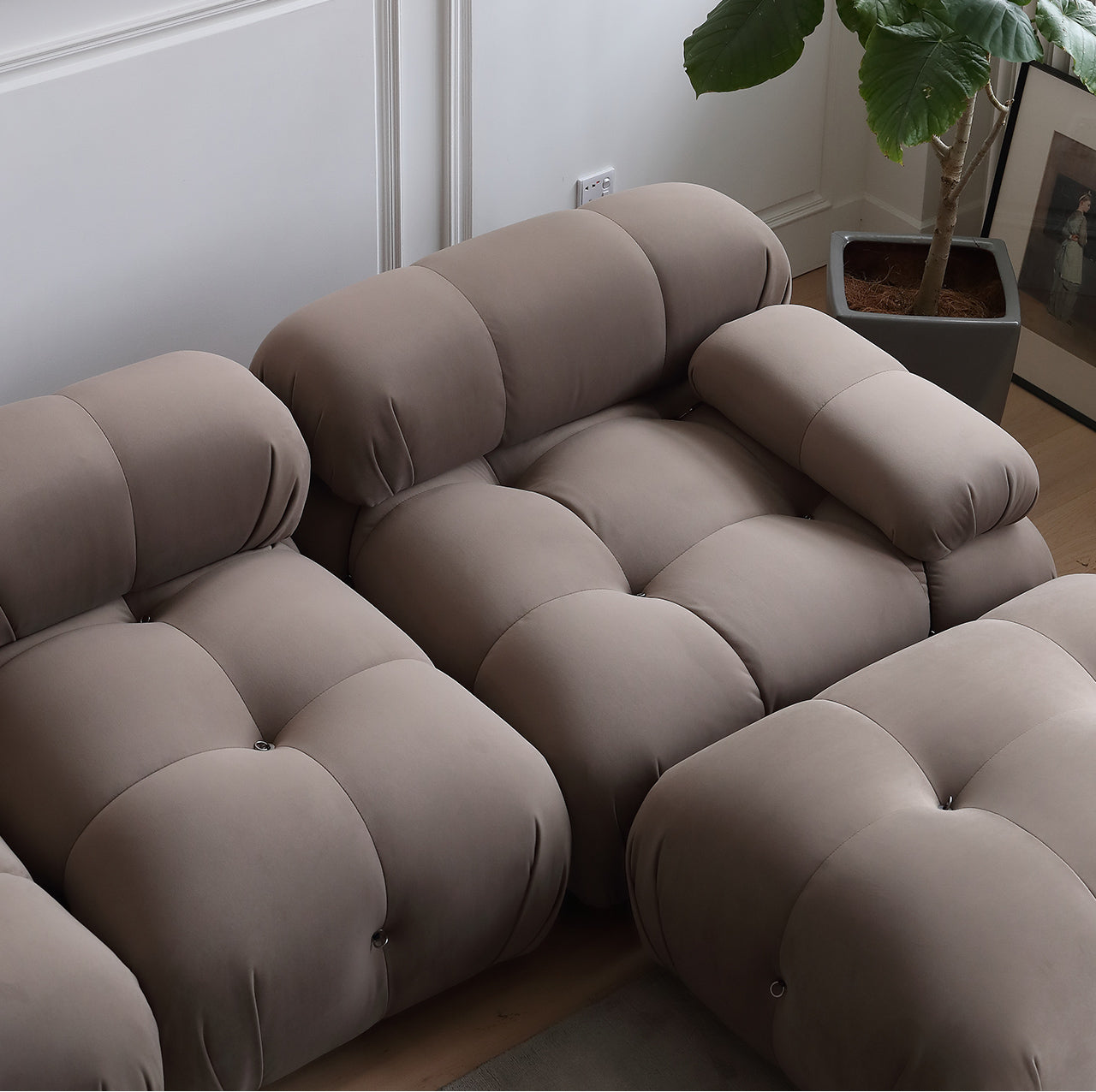 Retro style Yunduo sofa Nordic small apartment simple ins Internet celebrity bread module combination sofa