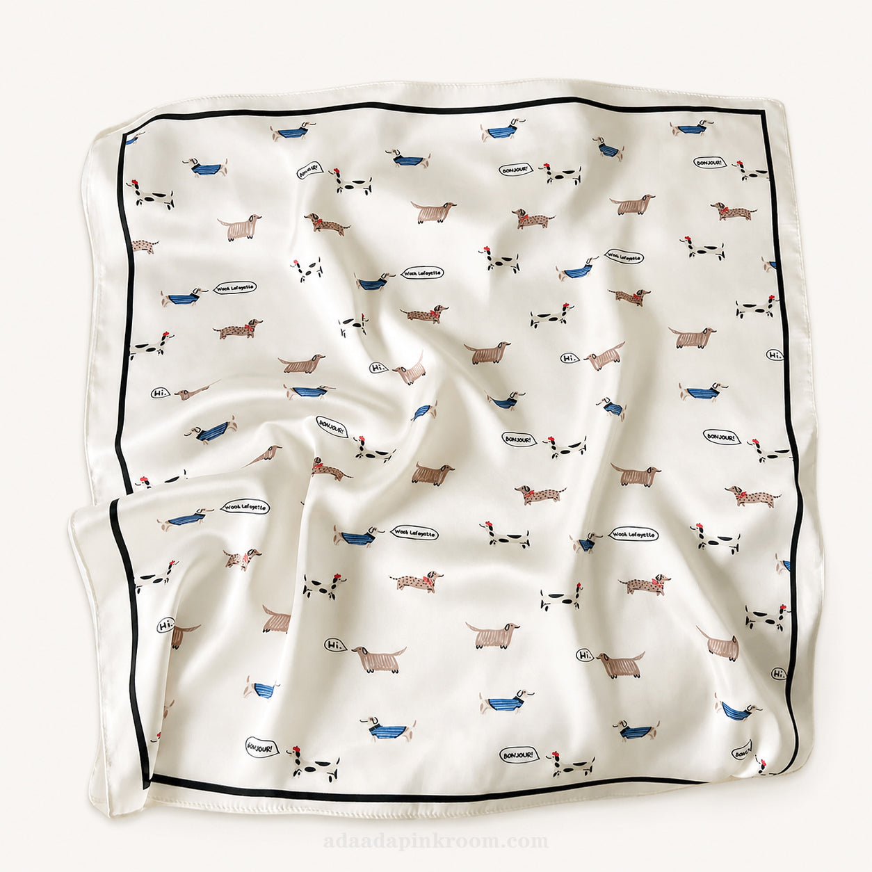 PRINTED SATIN SCARF