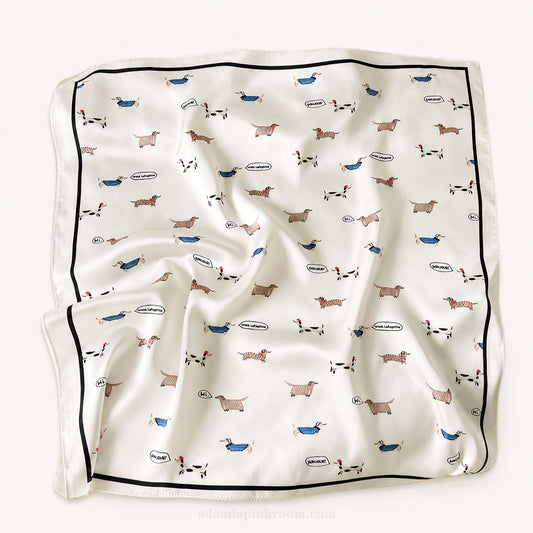 PRINTED SATIN SCARF