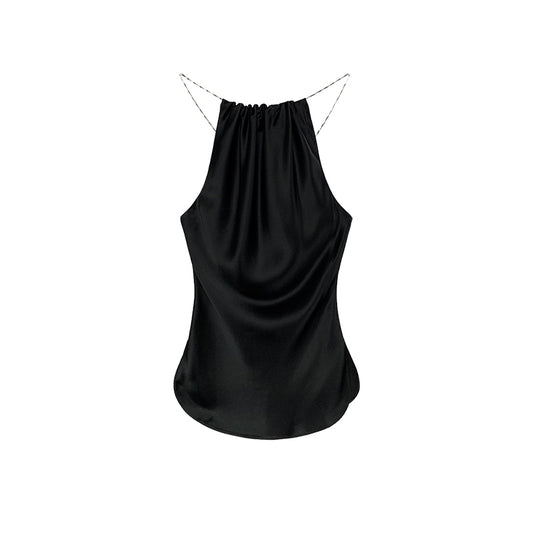 Black camisole with hot girl style