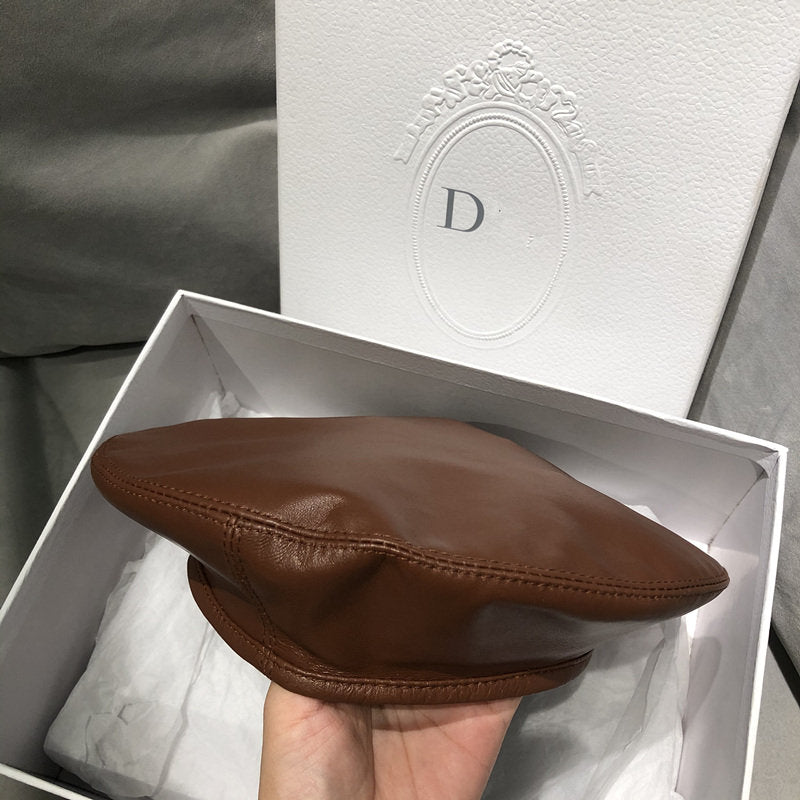 Lambskin versatile pumpkin hat