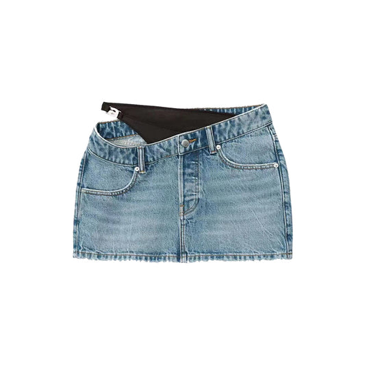 Hot girl short patchwork skirt