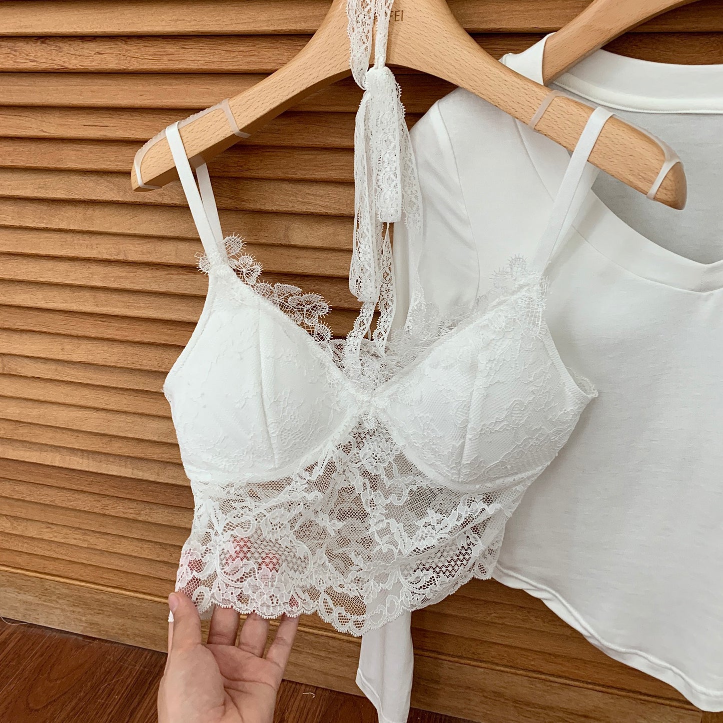 Lace trim camisole