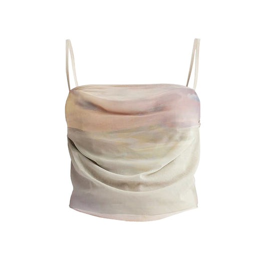 Short camisole with sweet and spicy style