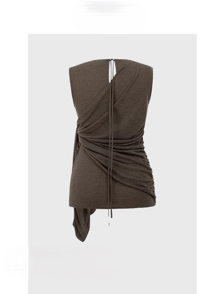 Slim fit top with strap design