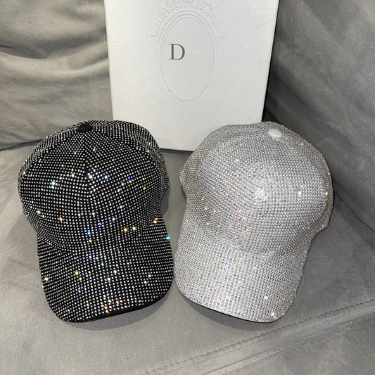 Versatile and stylish diamond-encrusted sunhat