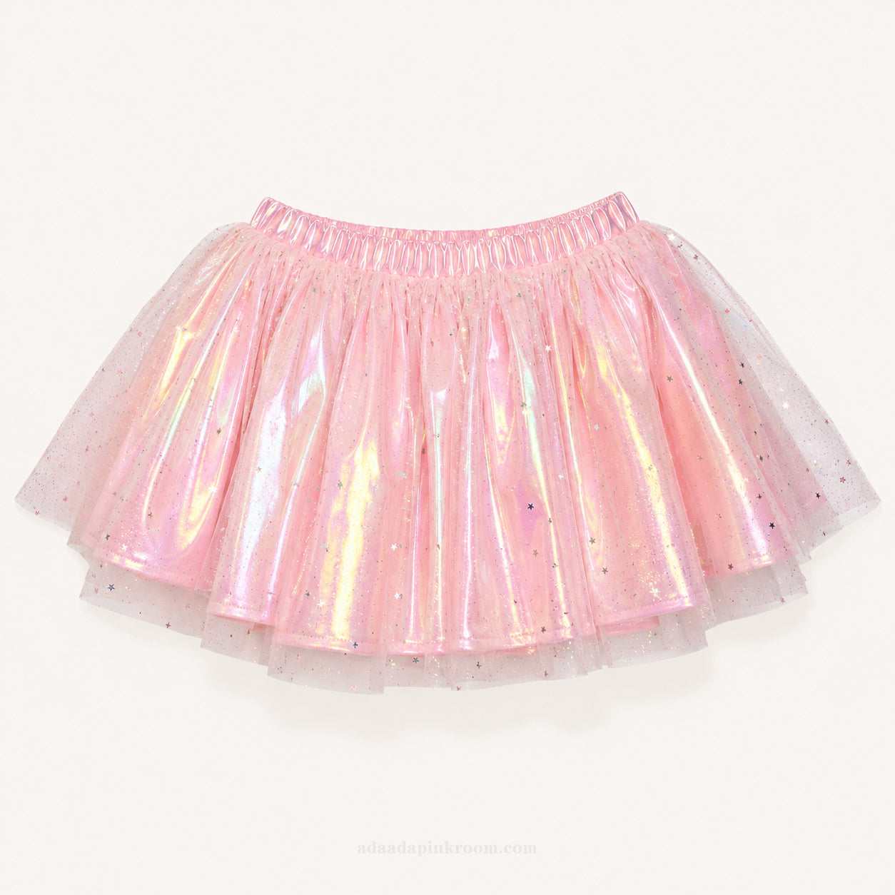 Iridescent Tulle Corset Mini Dress