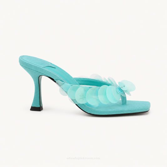 Sculptural Detail Thong Sandals