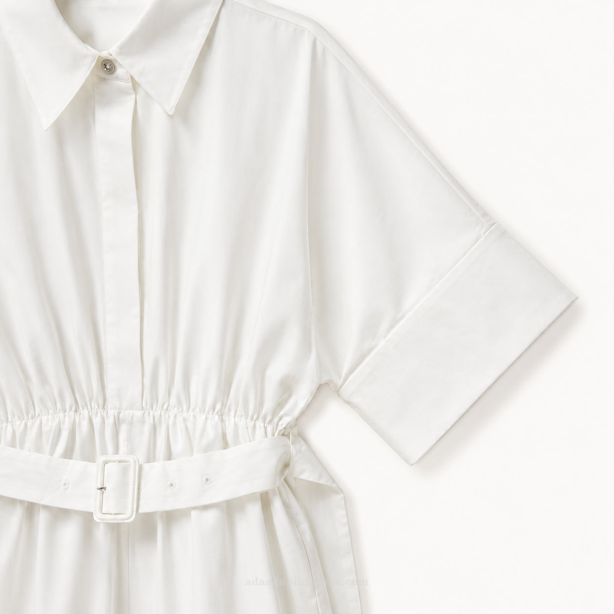 Belted Shirt Mini Dress