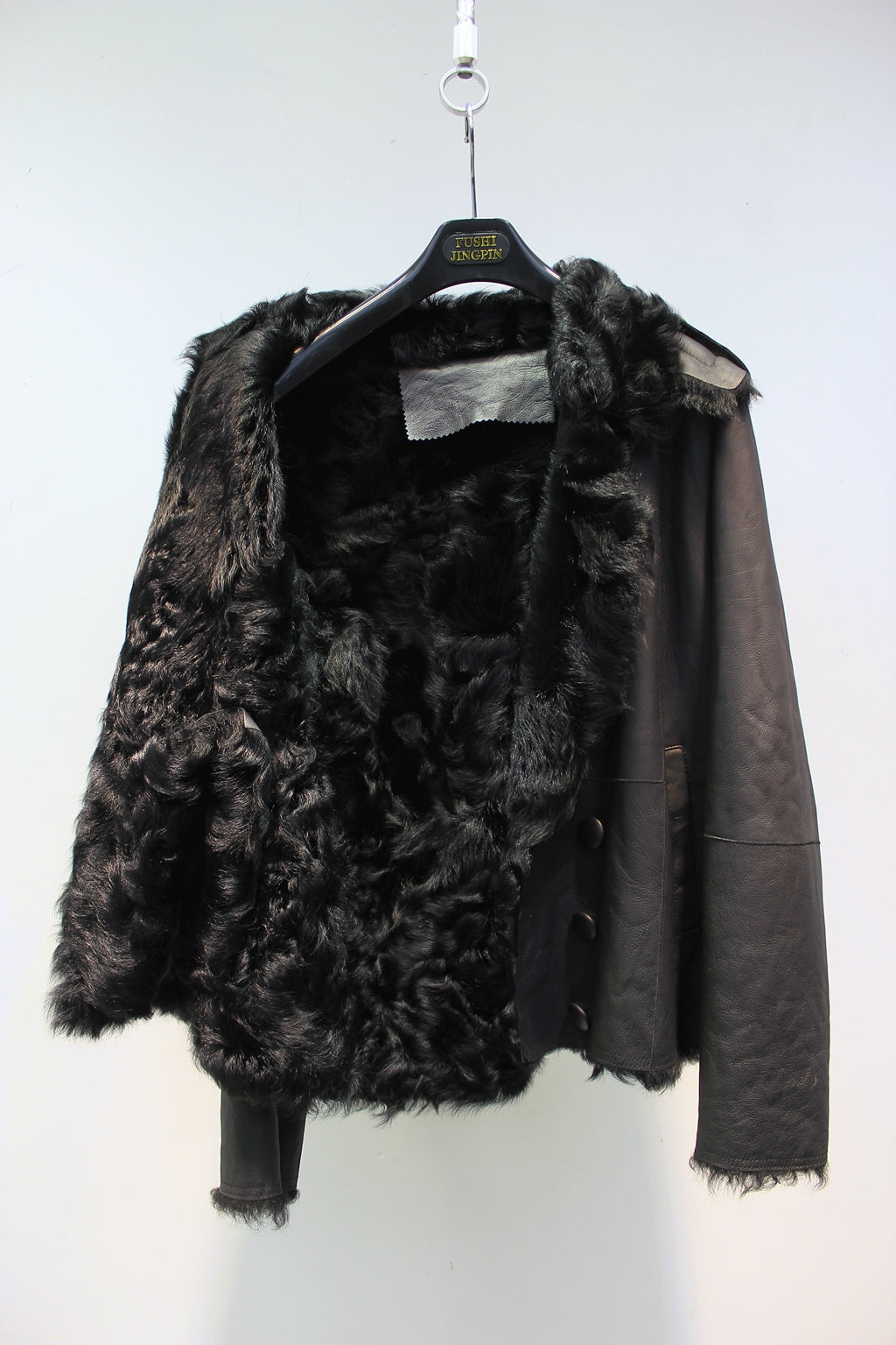 Soft small lake sheep fur all-in-one slimming short fur coat