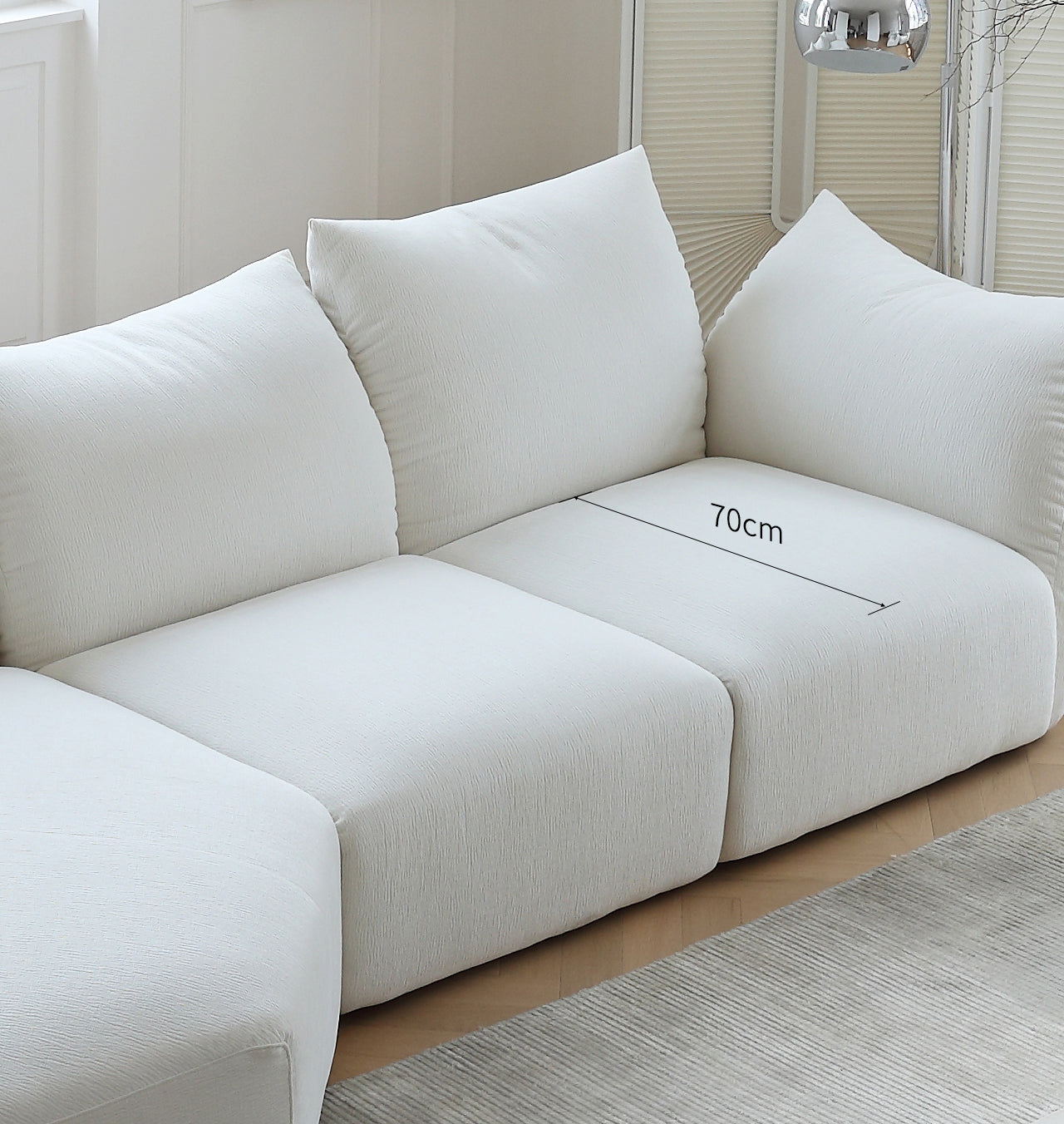 Italian minimalist petal sofa designer creative special-shaped modular sofa corner fabric sofa