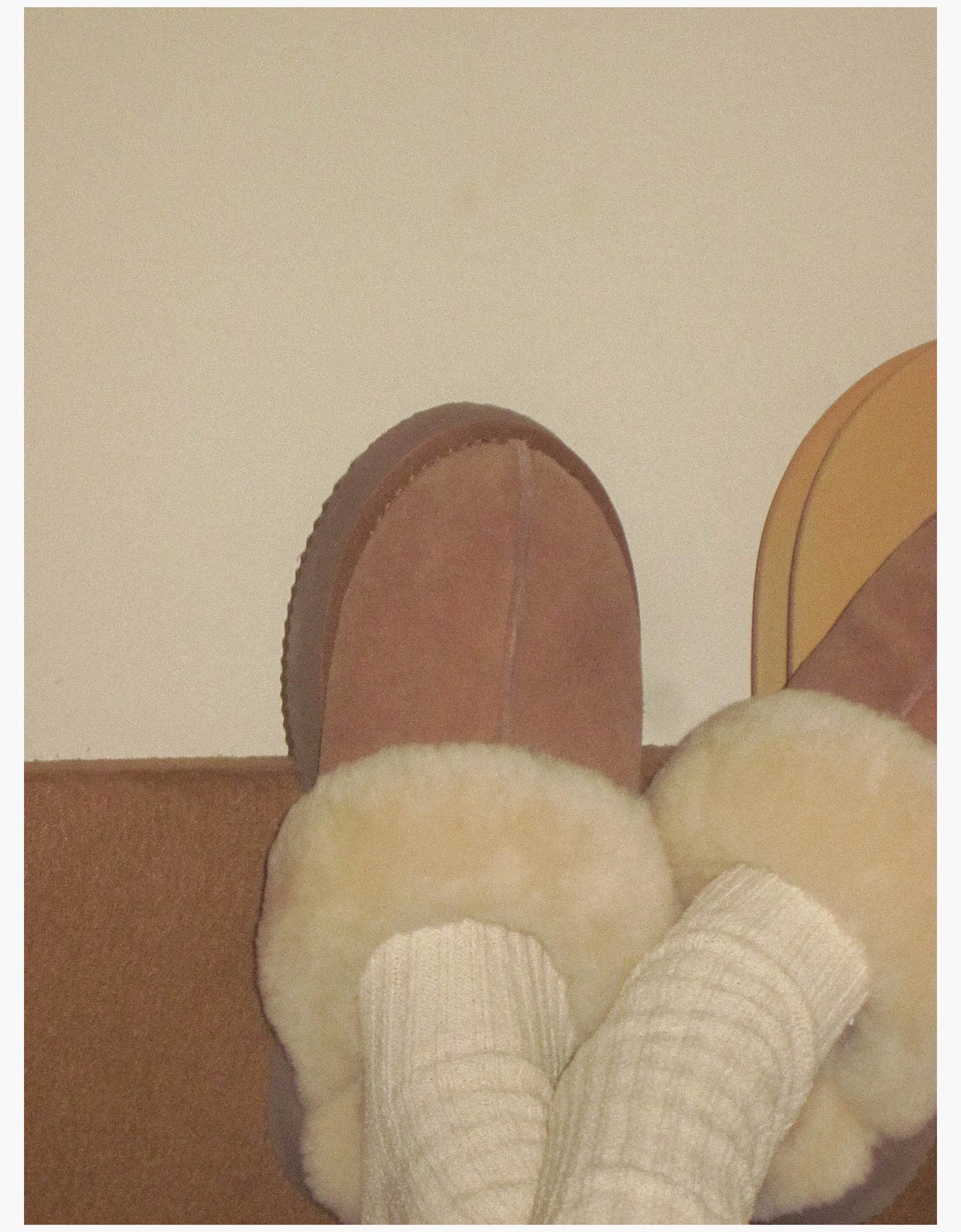 Thick-soled snow-covered cotton slippers