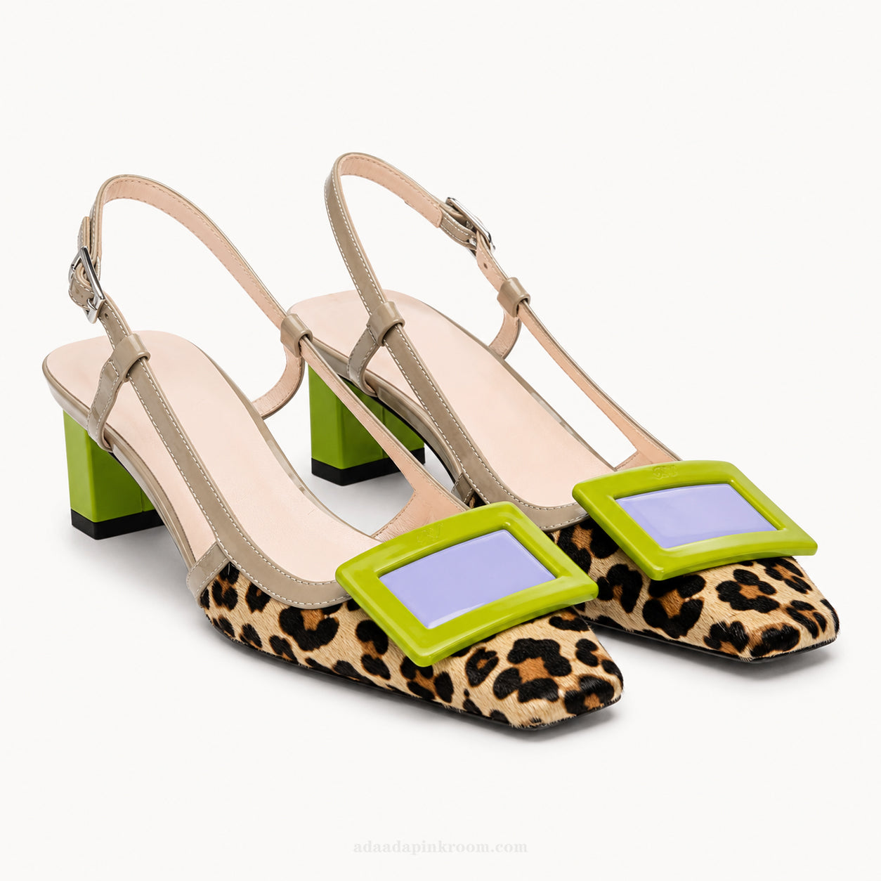 Leopard Print Slingback Heels