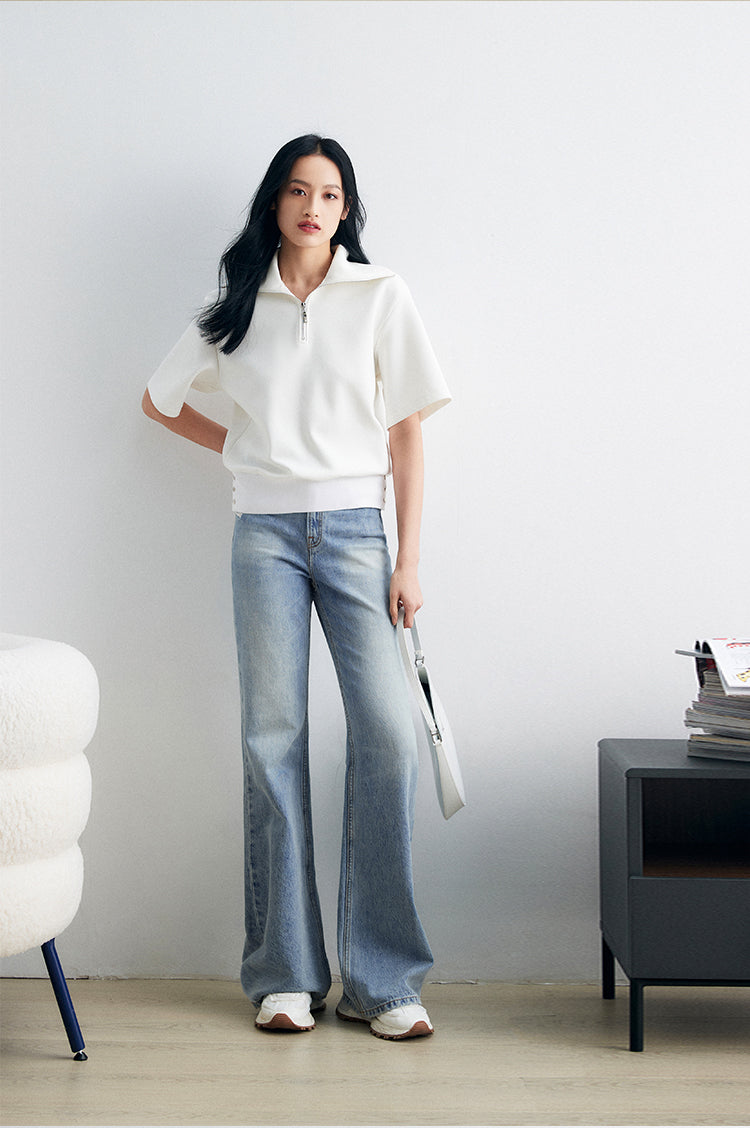Slightly bootcut straight jeans