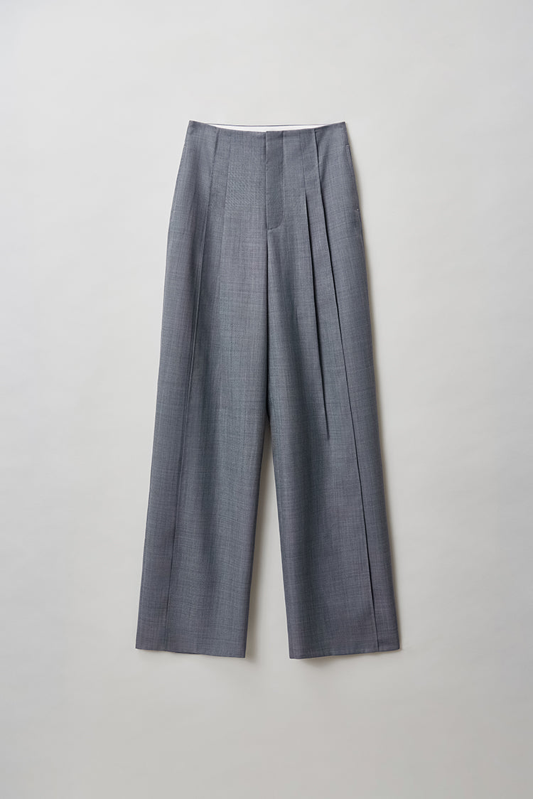 Australian wool blend Wang' brand wide-leg trousers