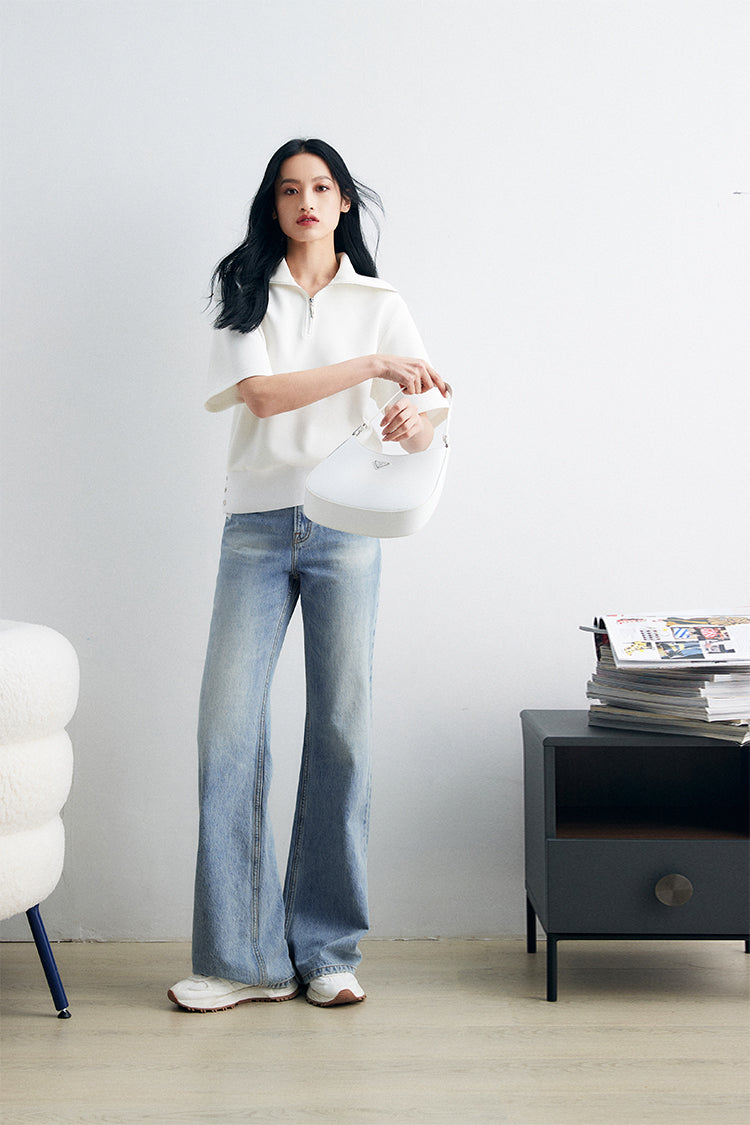 Slightly bootcut straight jeans
