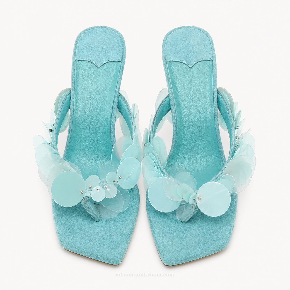 Sculptural Detail Thong Sandals