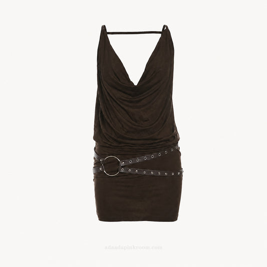 Draped Mini Dress