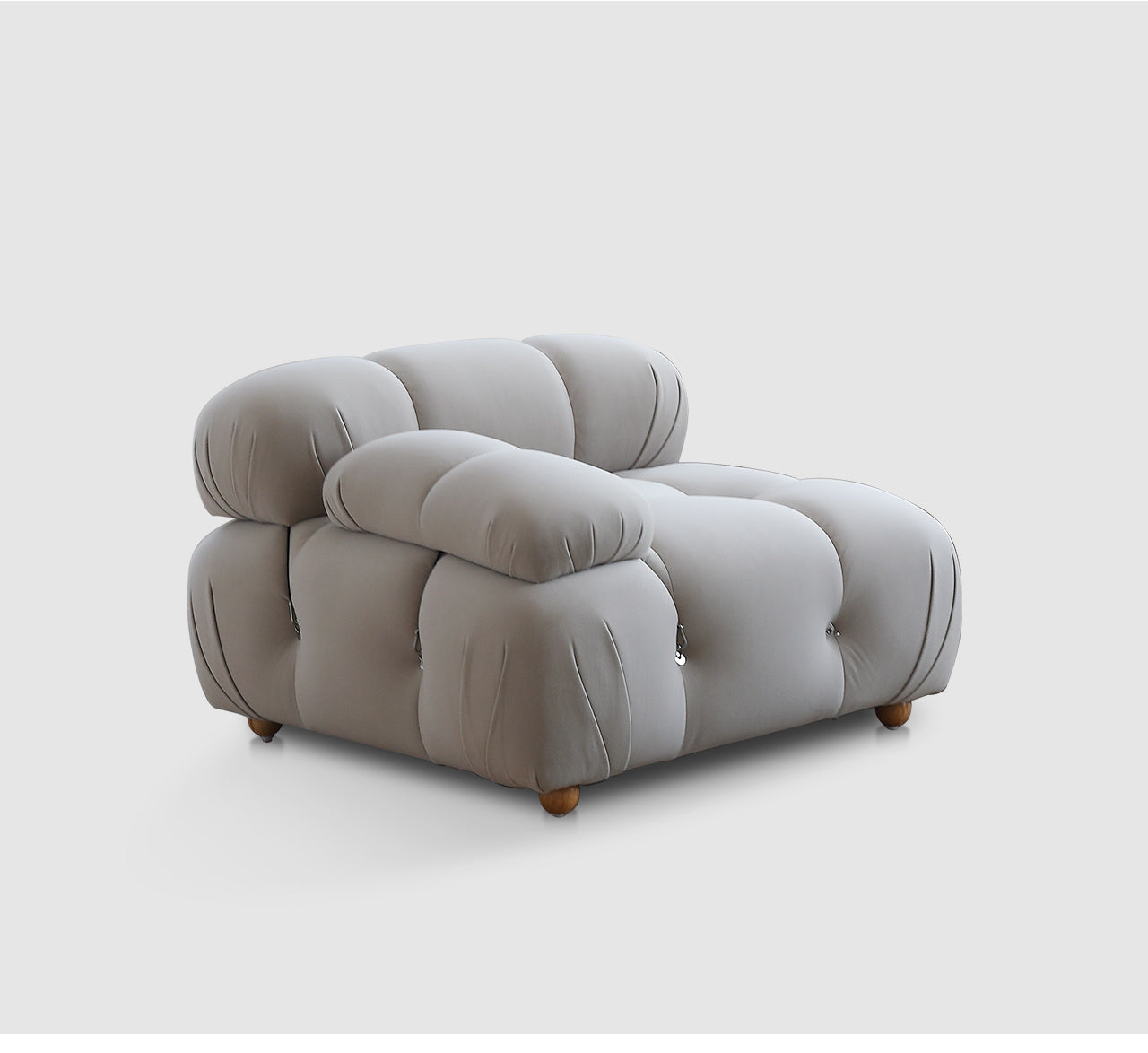 Cloud sofa ins style fabric cream frosted velvet simple retro modular sofa