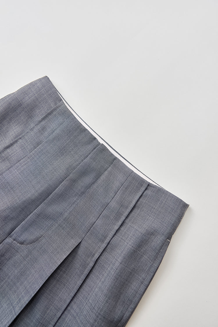 Australian wool blend Wang' brand wide-leg trousers