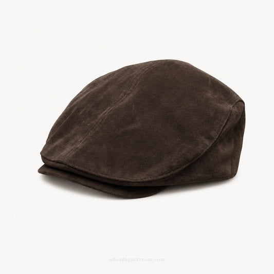 Suede-Effect Flat Cap