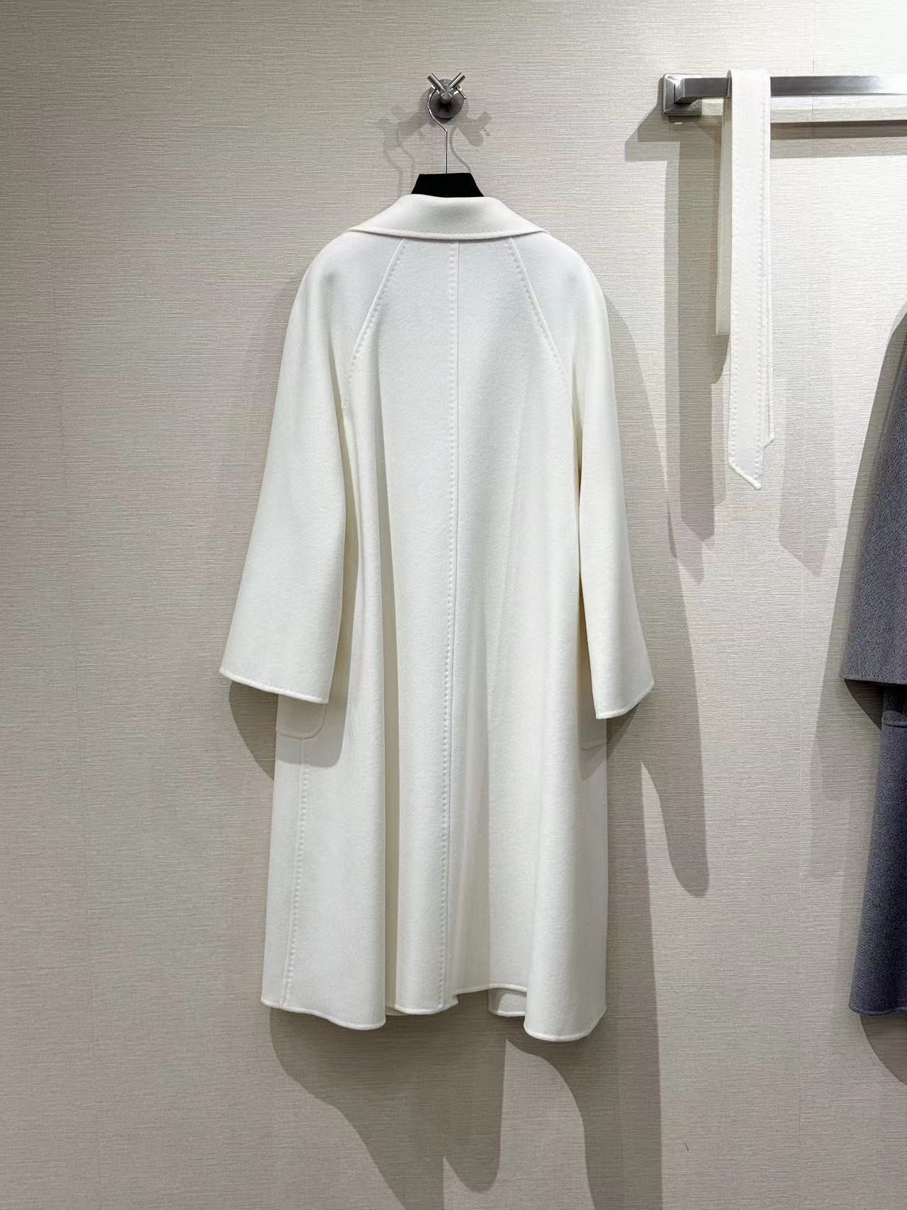 Double-faced cashmere coat bathrobe