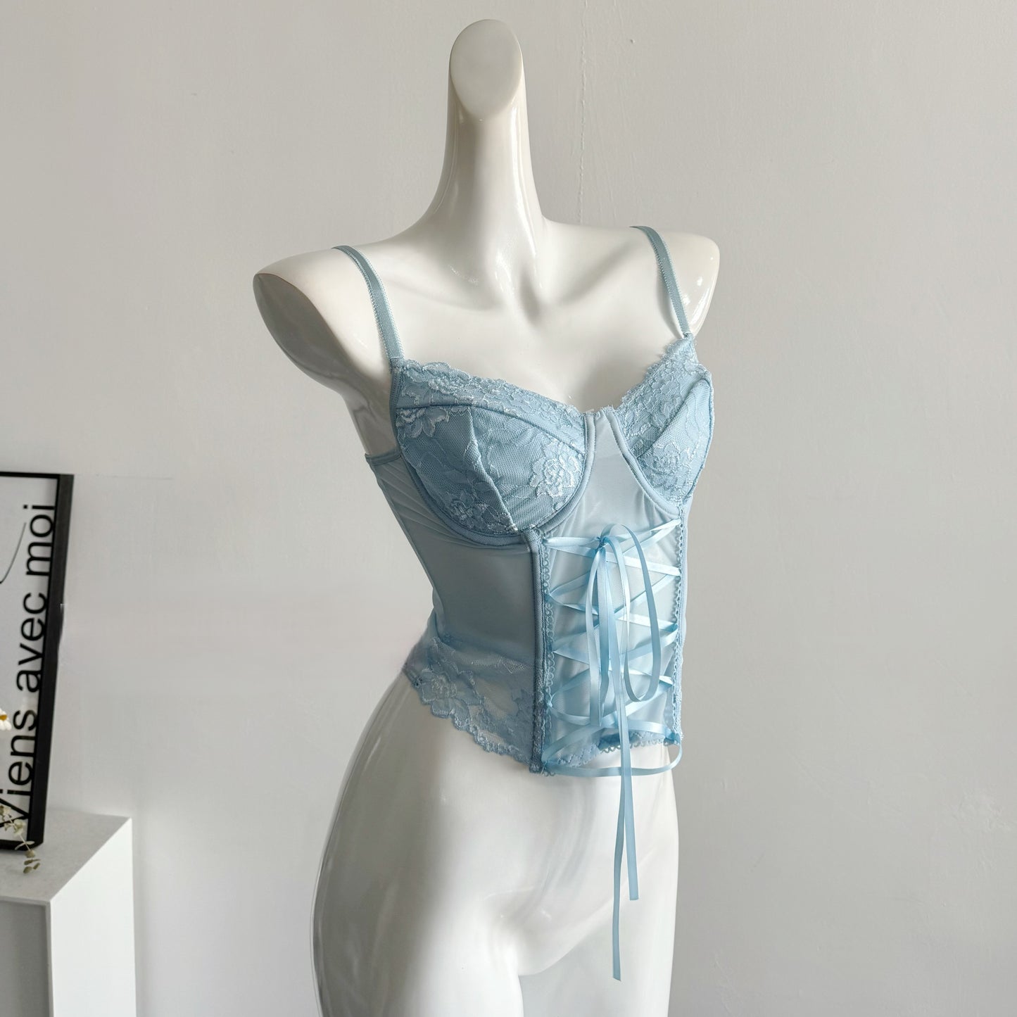Blue Lace Camisole