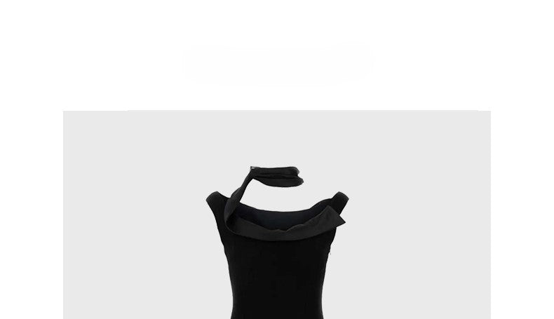 Black Halter Neck Dress