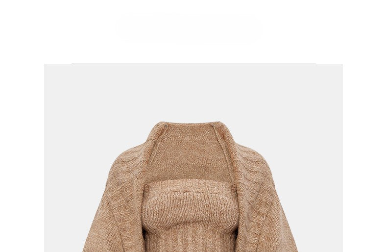 Cashmere sweater two piece set