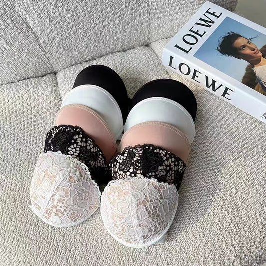 Strapless lace bra invisible dress underwear beautiful back bra