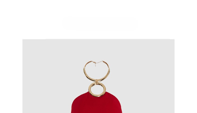 Red Halter Vest