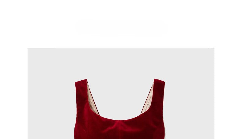 Burgundy plush suit