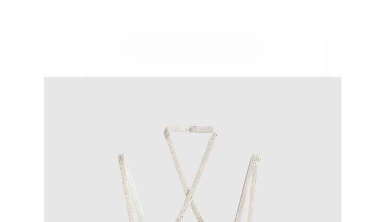 Knitted halter neck short vest