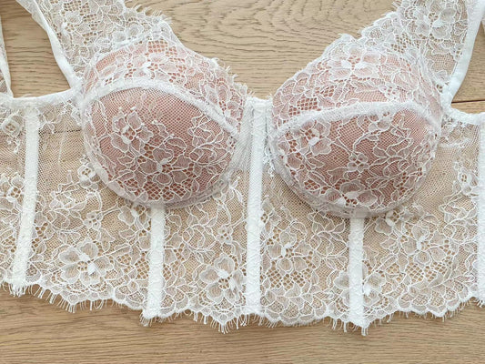 Lace sexy see-through slim fit halter top