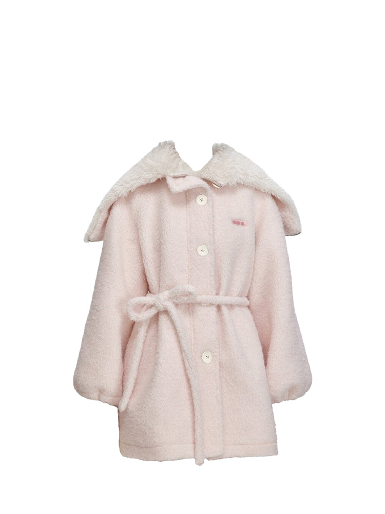 Pink fluffy coat