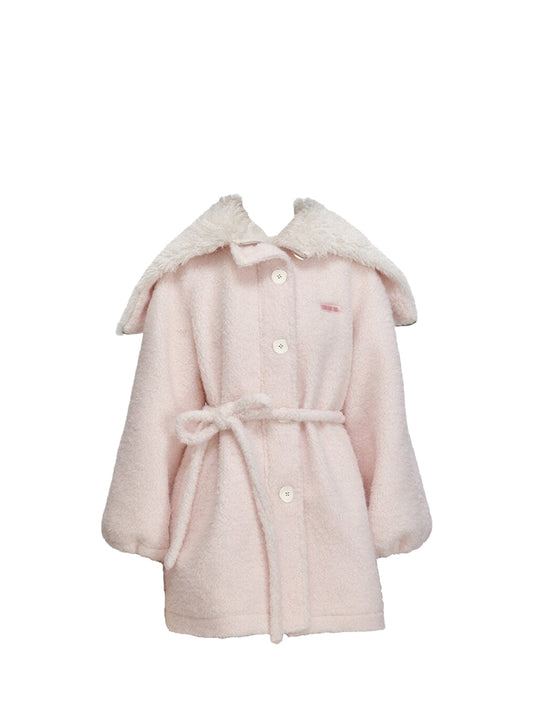 Pink fluffy coat
