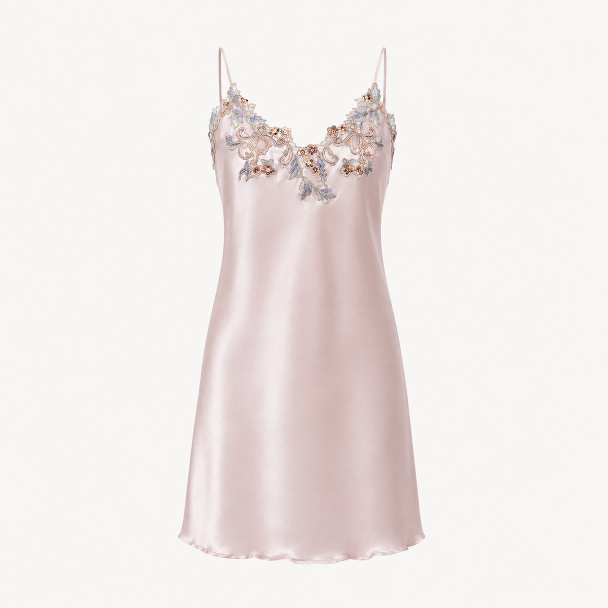 Petal Trim Nightdress - Blush Pink