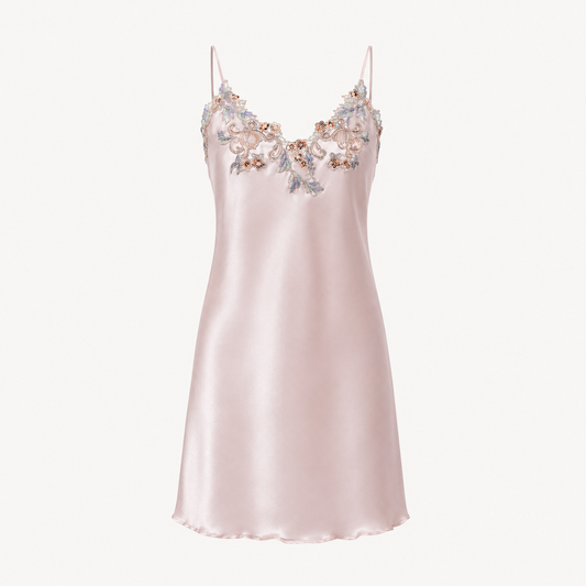 Petal Trim Nightdress - Blush Pink