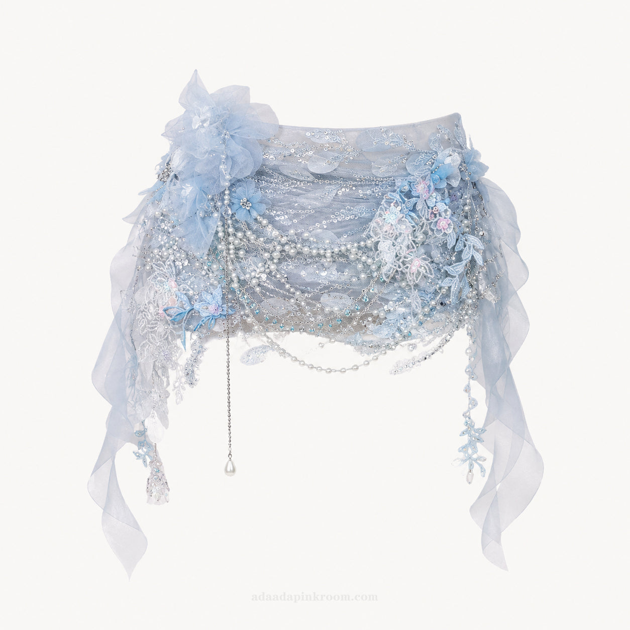 Embellished Tulle Halter Set