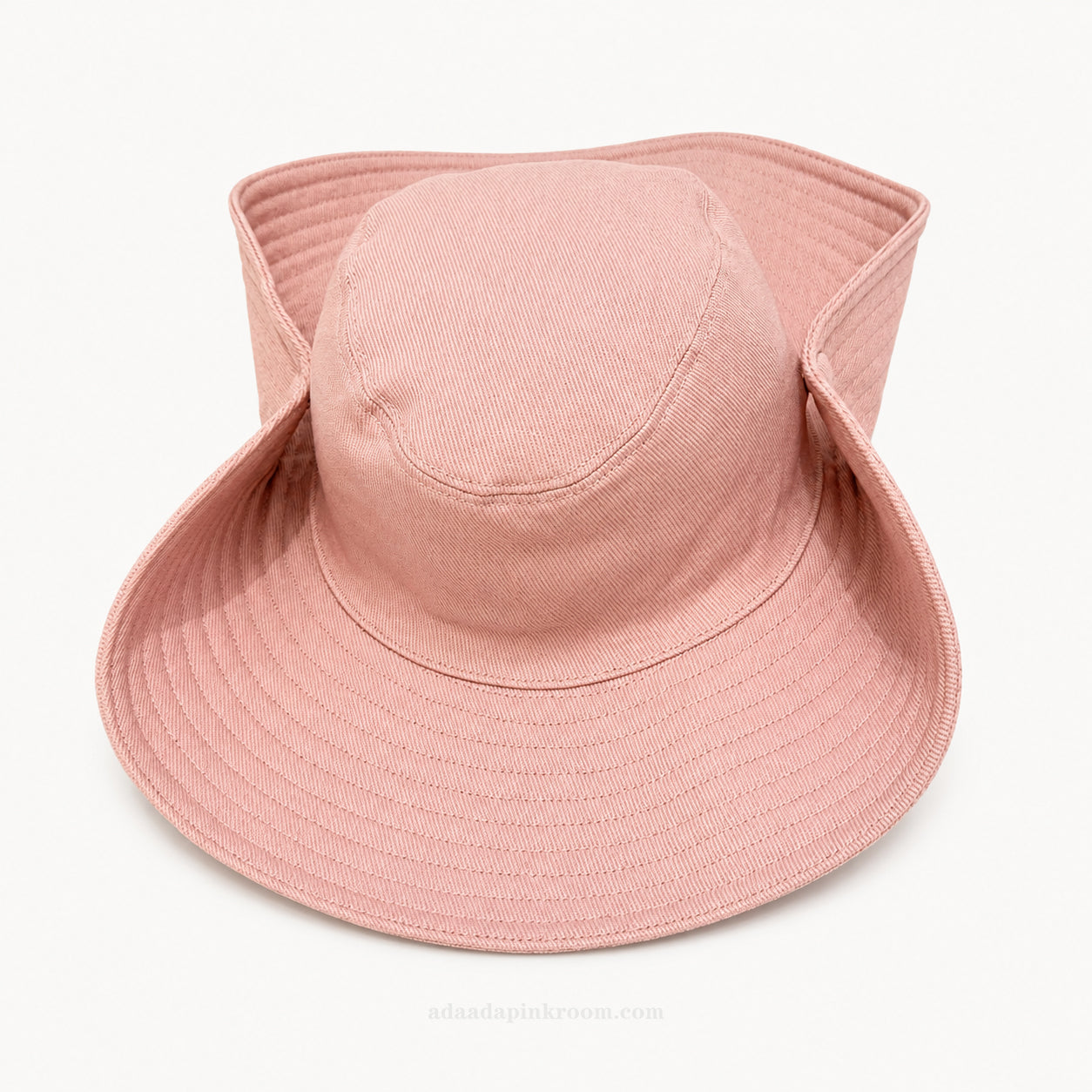 Wide-Brim Snap Sun Hat