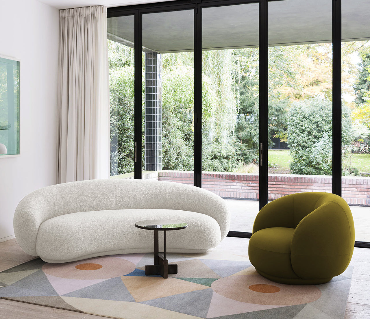 Minimalist special-shaped sofa Italian style designer living room Julep sofa curved cashew sofa