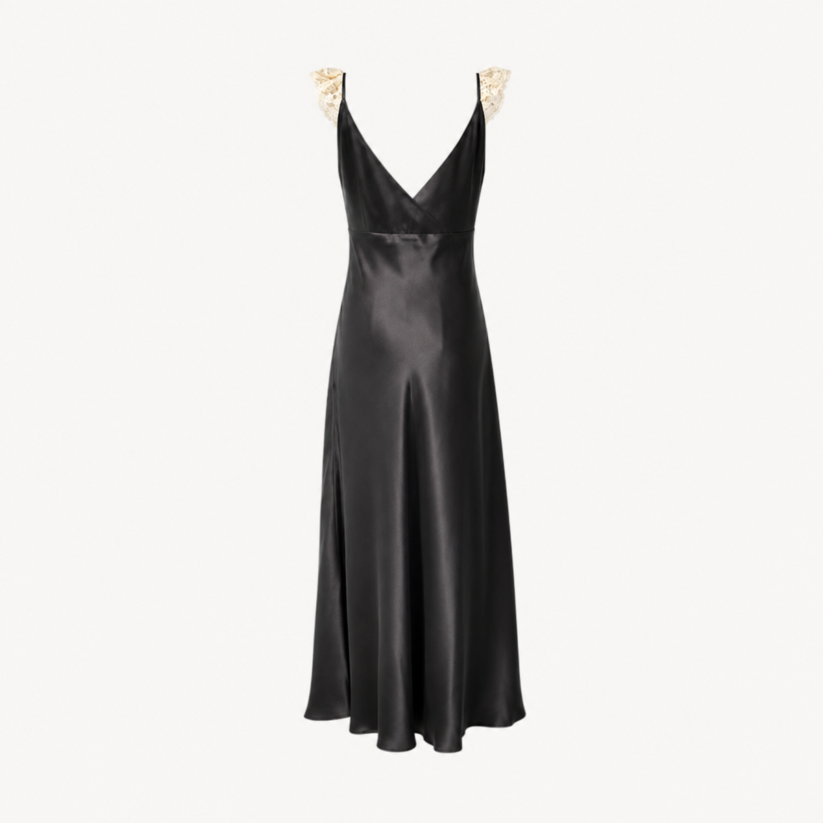 Lace Strap Maxi Slip Dress