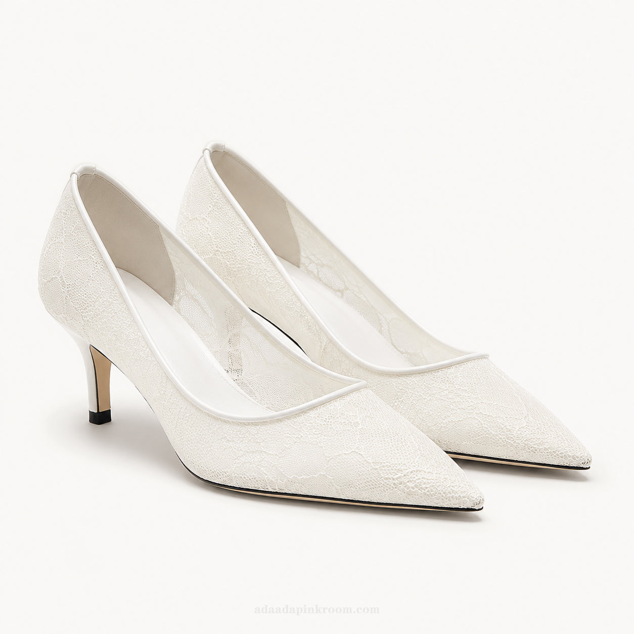 Lace Pointed Heels