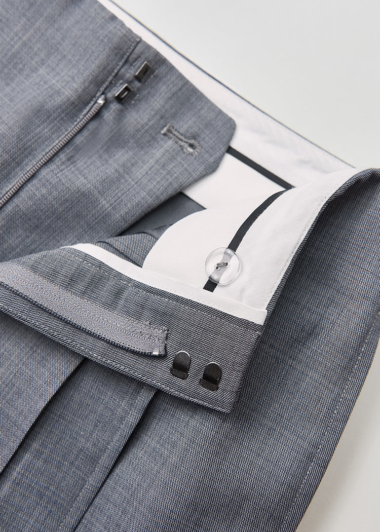 Australian wool blend Wang' brand wide-leg trousers